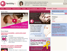Tablet Screenshot of fertility.cz