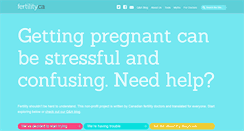 Desktop Screenshot of fertility.ca