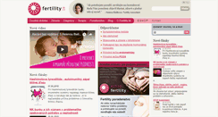 Desktop Screenshot of fertility.sk